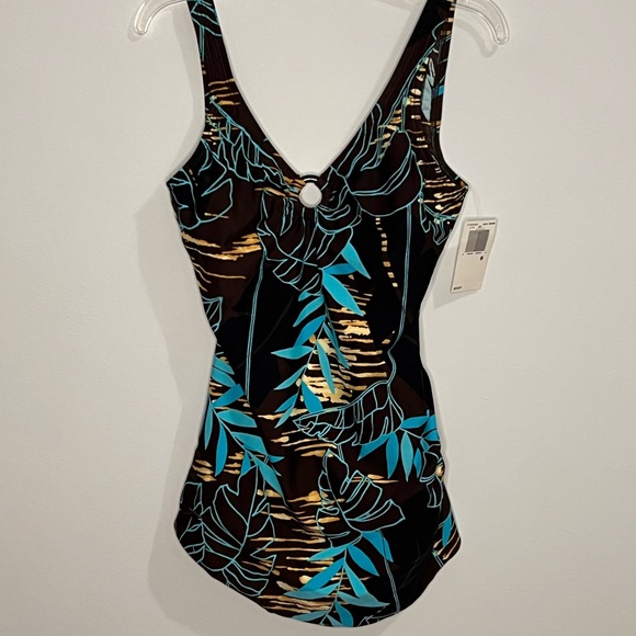 Speedo Other - Speedo Vintage One Piece Peep Hole Leaf Motif Swimsuit